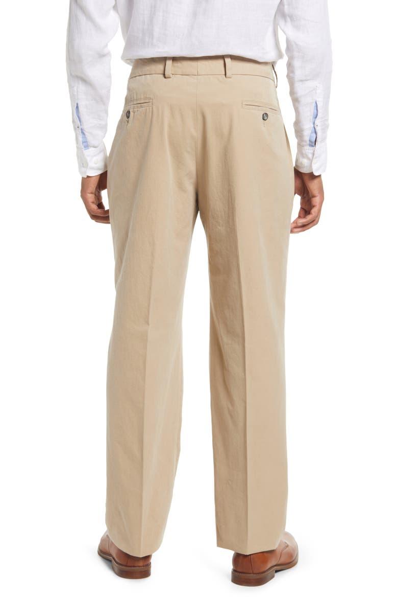 Men's Charleston Pleated Chino Pants, Alternate, color, KHAKI