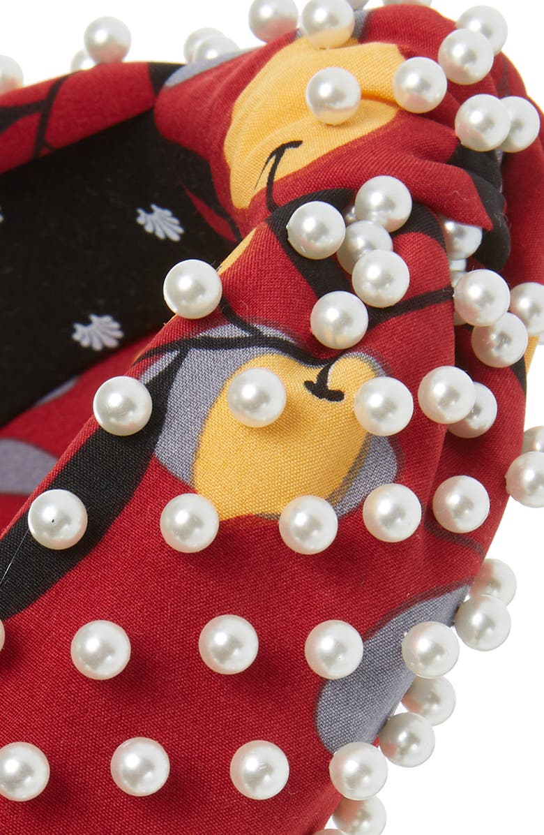 Lele Sadoughi Pearly Floral Headband, Alternate, color,