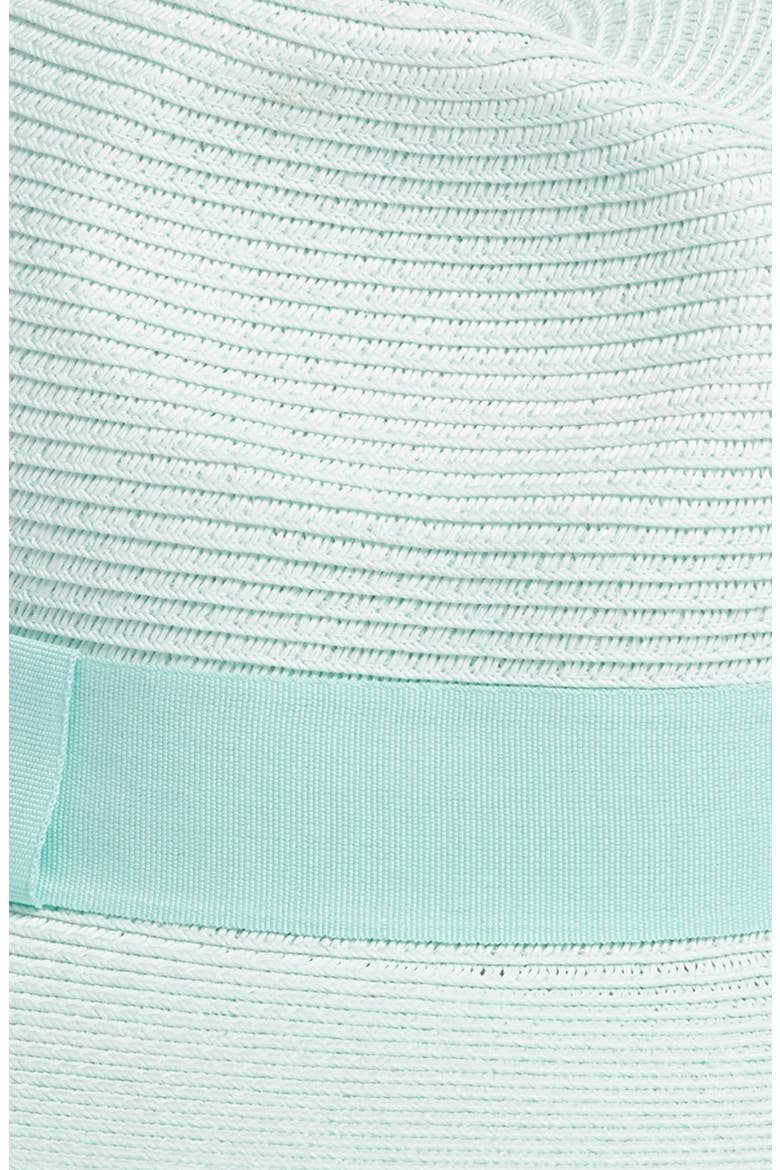 Woven Panama Hat (Nordstrom Exclusive), Alternate, color, GREEN AQUA
