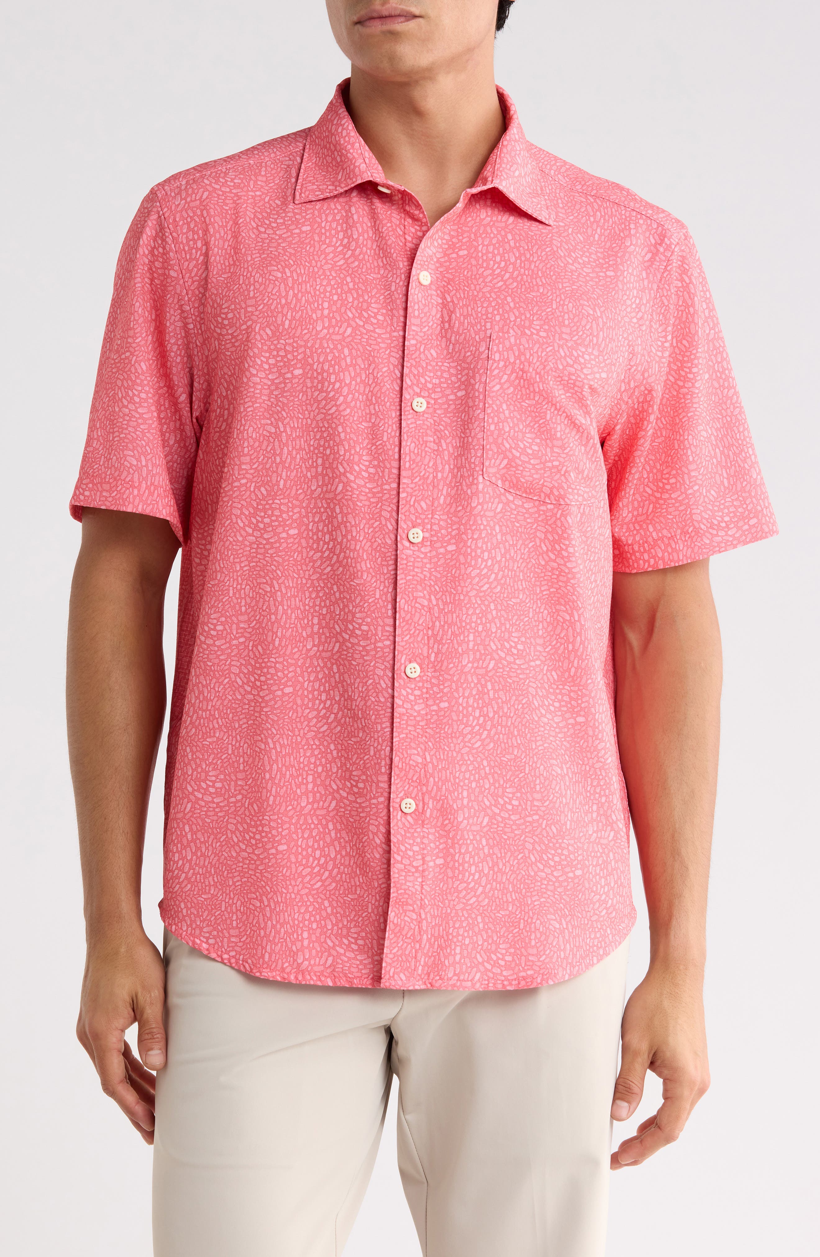 The Bahama Coast Dot Drift Short Sleeve Button-Up Shirt