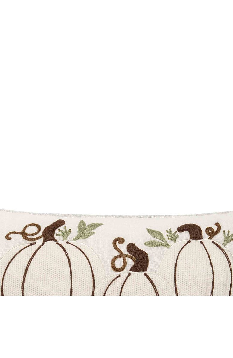 C&F Home White Pumpkin Trio Pillow, Alternate, color, White