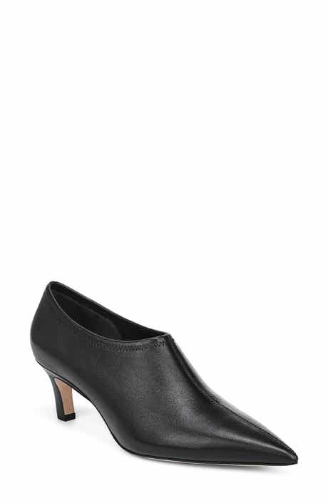 Stoj Pointed Toe Kitten Heel Ankle Bootie