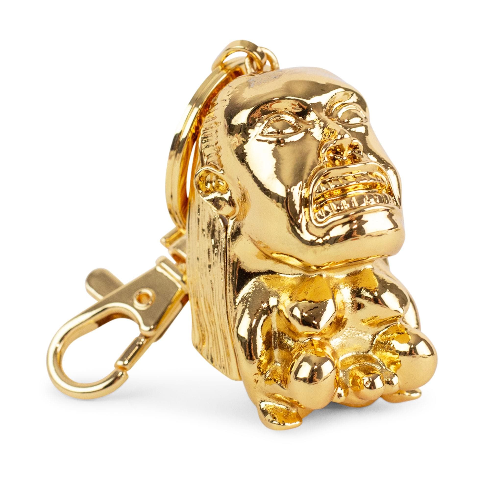 Toynk Indiana Jones and The Raiders Of The Lost Ark Golden Idol 3D Metal Keychain, Alternate, color, Gold