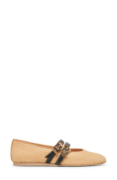 Dolce Vita Baylee Mary Jane Flat In Natural Raffia