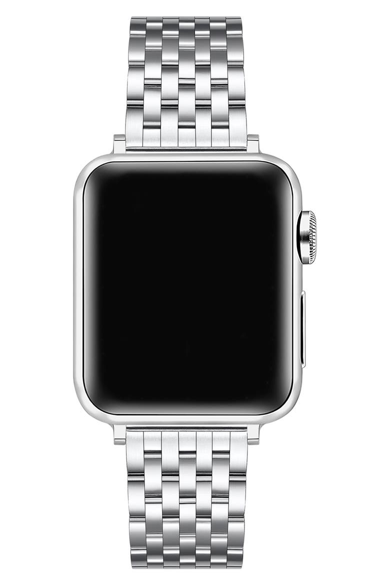 Remy Stainless Steel Apple Watch® Watchband, Alternate, color, SILVER