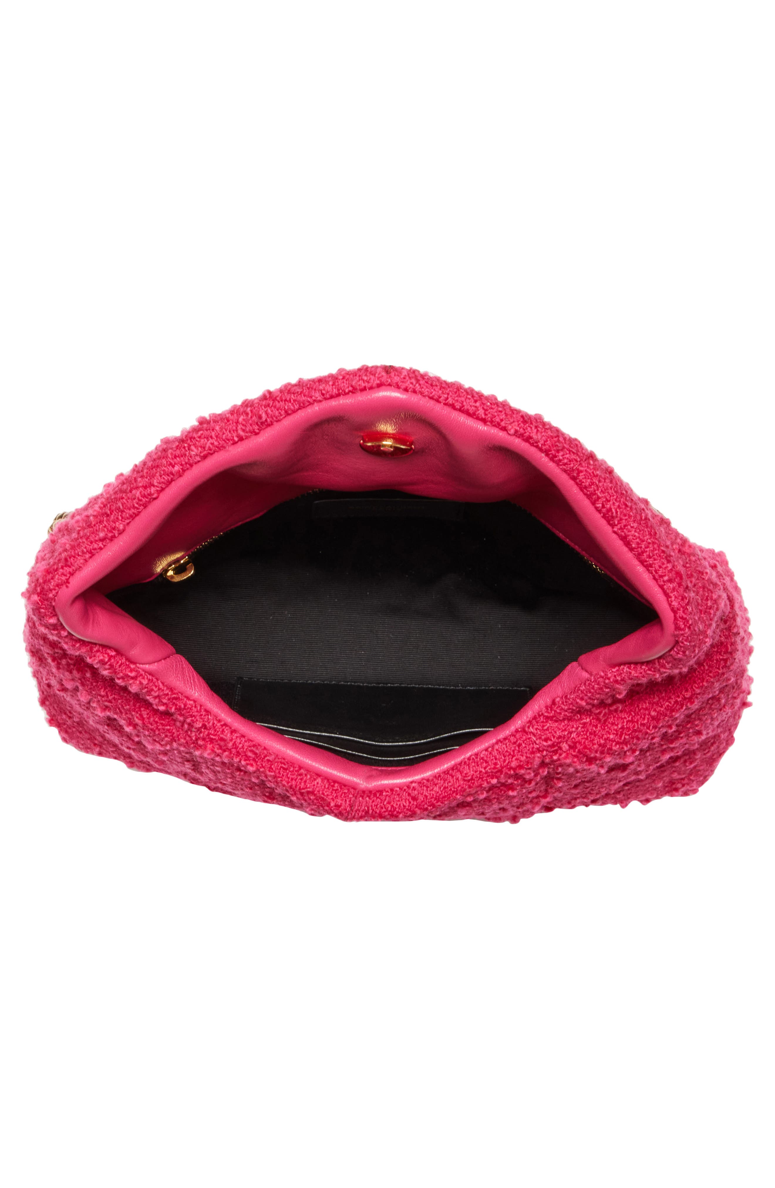 Saint Laurent Toy Lou Bouclé Puffer Bag, Alternate, color, 