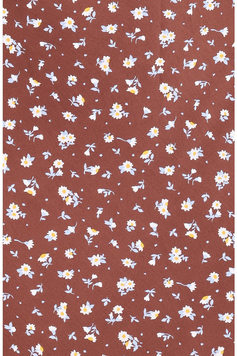 Talitha Open Back Long Sleeve Maxi Dress, Alternate, color, BROWN FLORAL