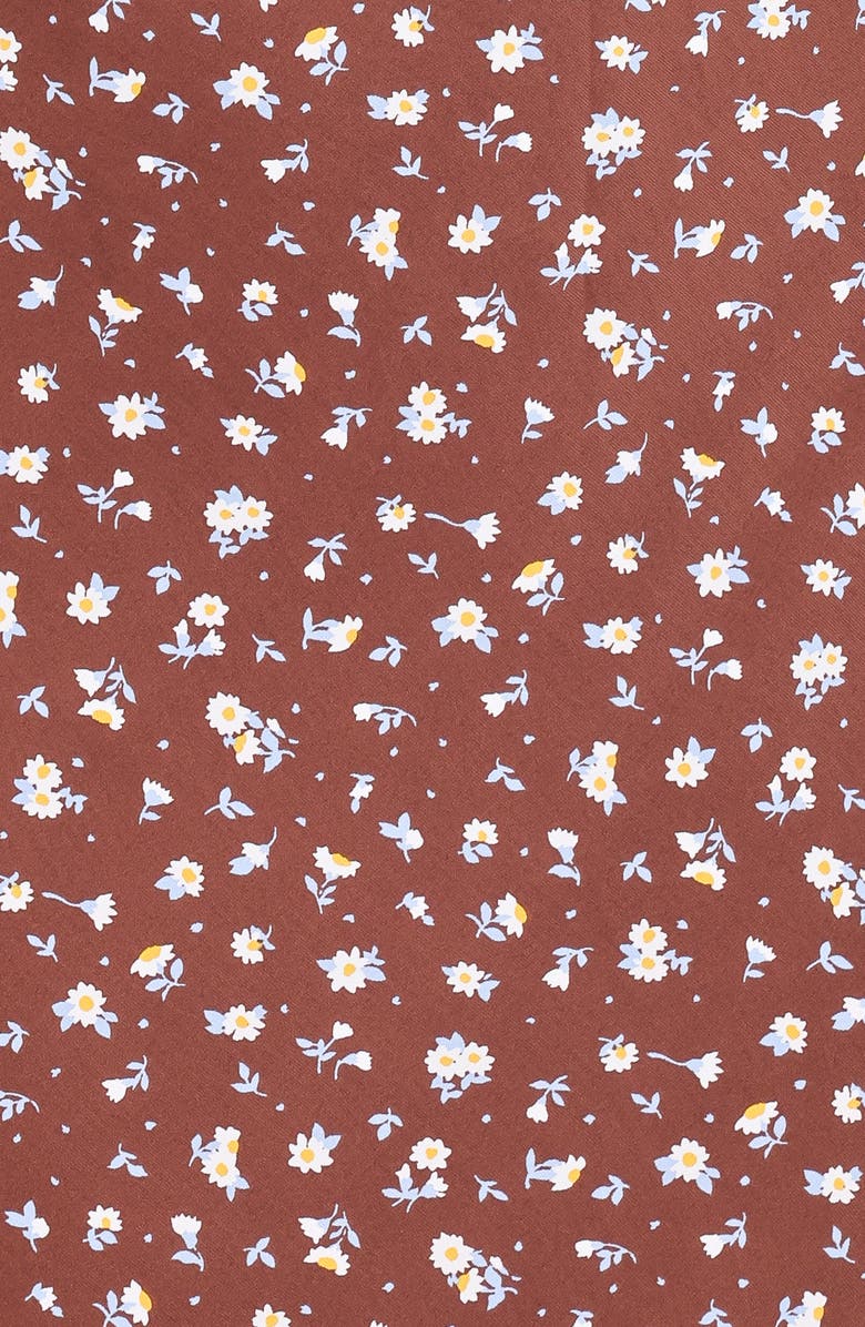 Petal & Pup Talitha Open Back Long Sleeve Maxi Dress, Alternate, color, Brown Floral