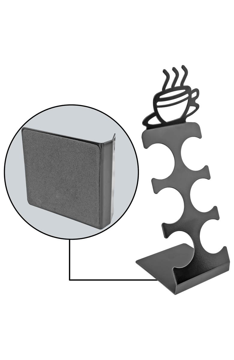 Southern Homewares Coffee Pod Storage Rack 6 Slot, Countertop K-Cup Holder, Alternate, color, Black