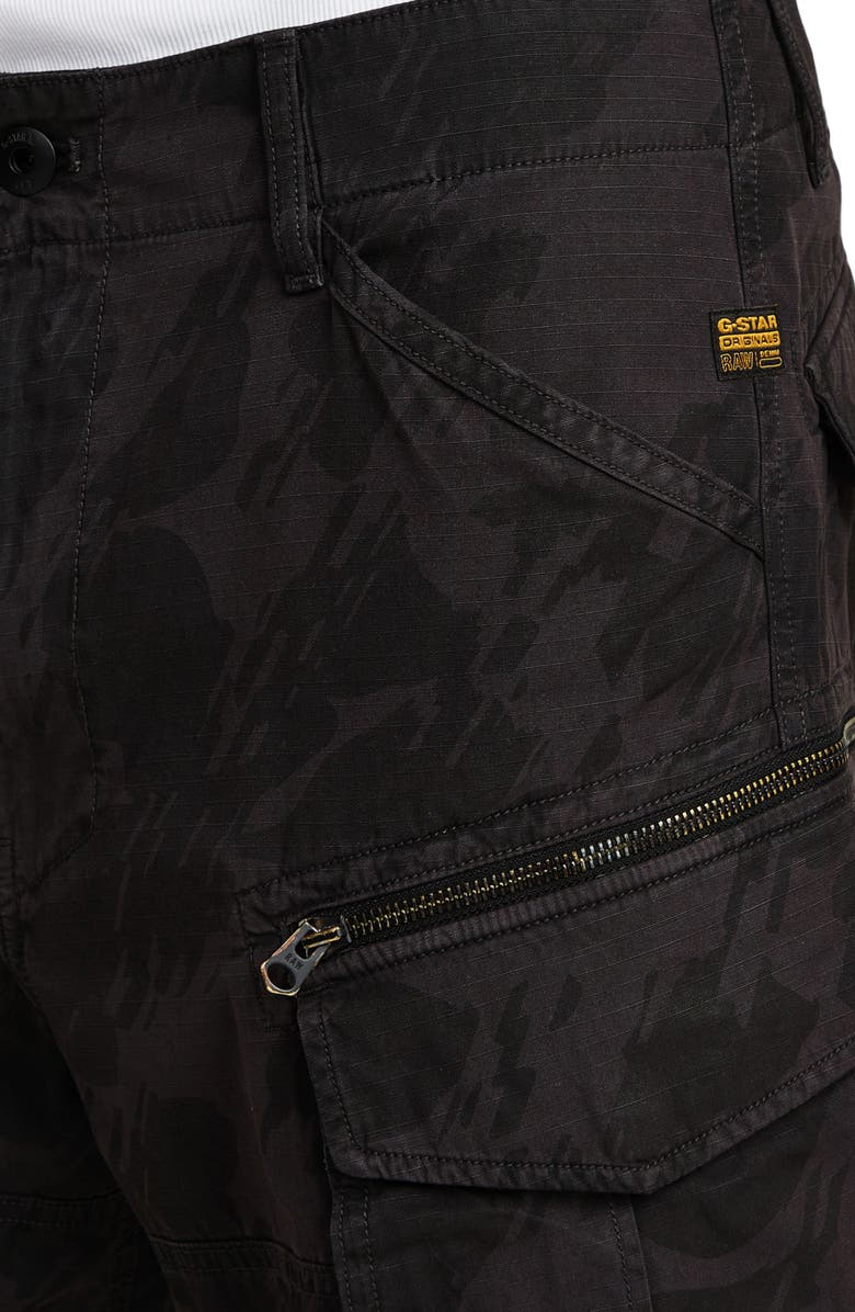 G-STAR Rovic Zip Relaxed Fit Cotton Ripstop Cargo Shorts, Alternate, color, Shadow Glitch Beach Camo