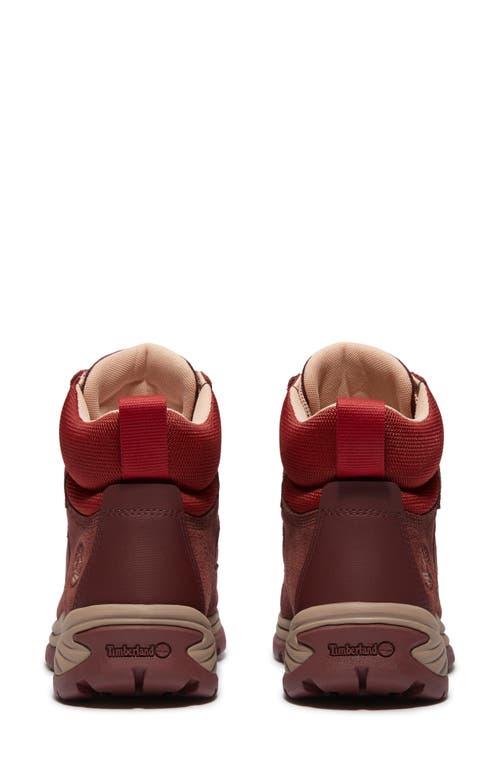 Timberland Ledge Mid Waterproof Hiking Boot In Burgundy