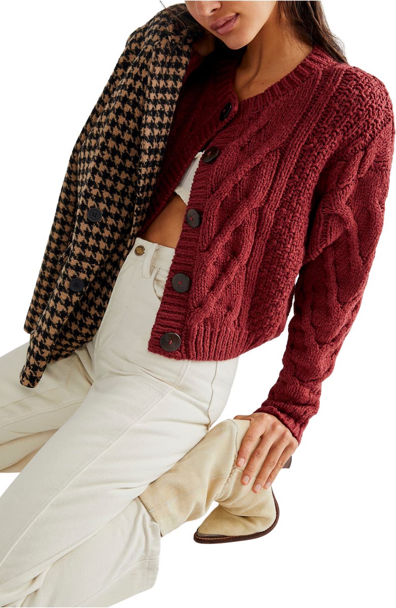 Bonfire Cable Knit Cardigan