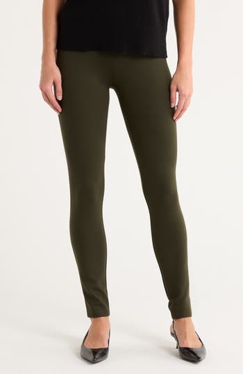 Theory Shawn Luxe Ponte Pants In Green