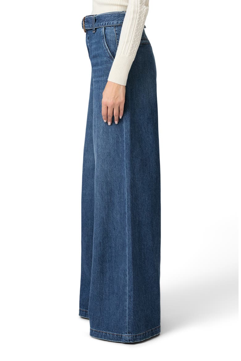 Cameron High Waist Wide Leg Belted Jeans, Alternate, color, ALTITUDE
