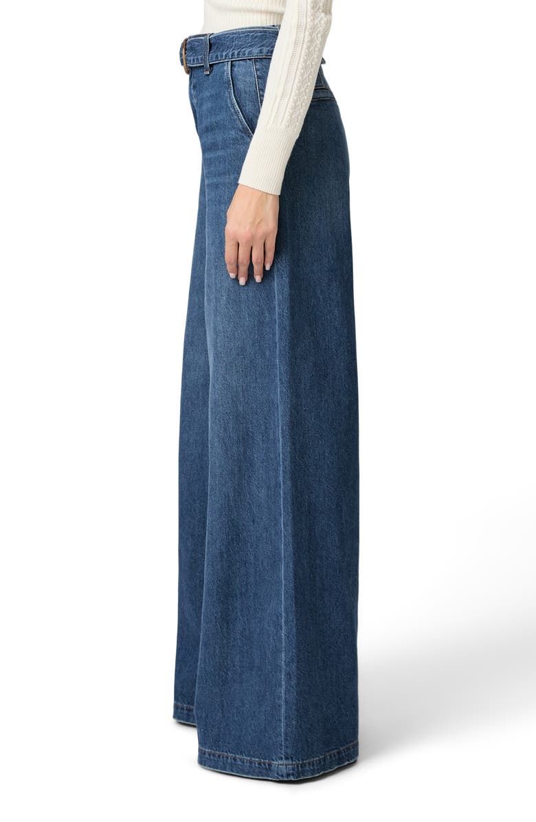 PAIGE Cameron High Waist Wide Leg Belted Jeans, Alternate, color, Altitude