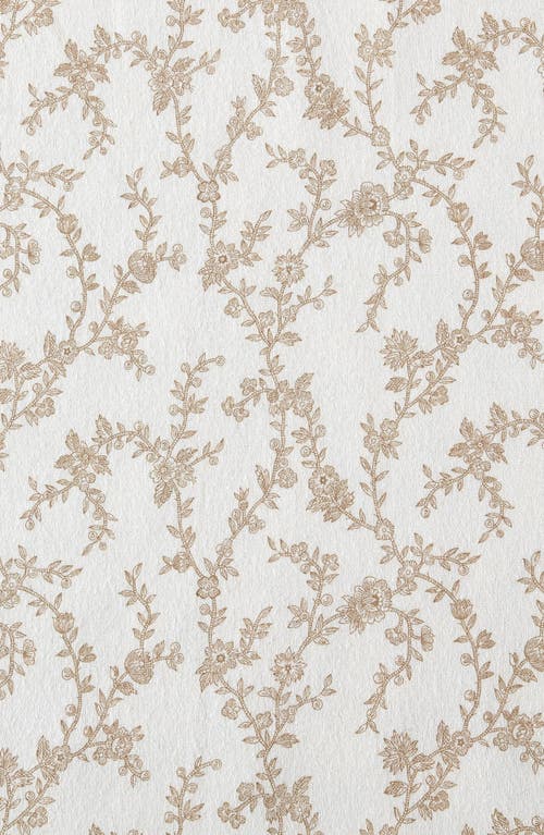 Laura Ashley Victoria Cotton Flannel Queen Sheet Set In Beige