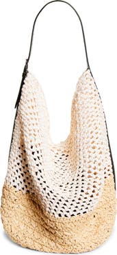 TOTEME Belted Paper Straw Tote