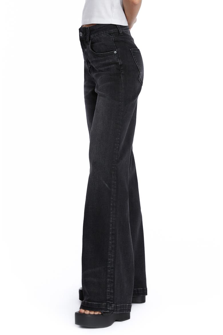 High Waist Wide Leg Jeans, Alternate, color, SEVILLE BLACK