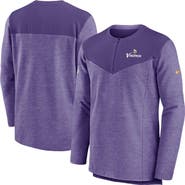 Nike Men's Nike Purple Minnesota Vikings Sideline Lockup Performance Quarter-Zip Top