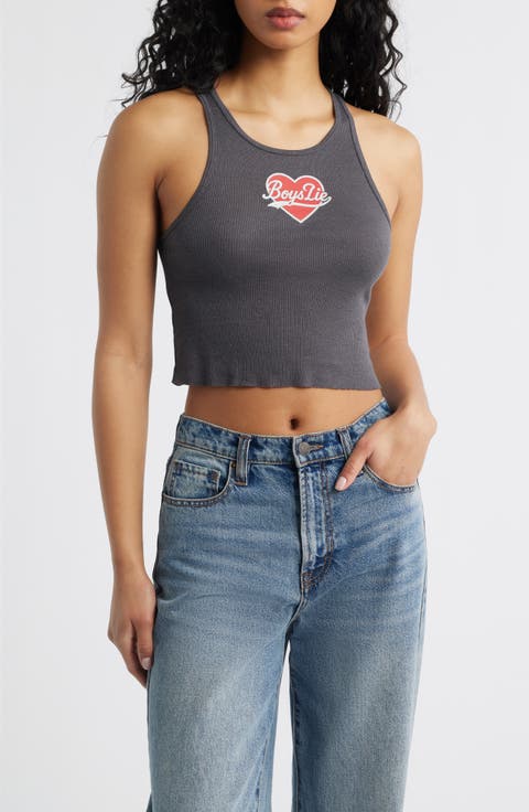 Begee Waffle Knit Crop Tank