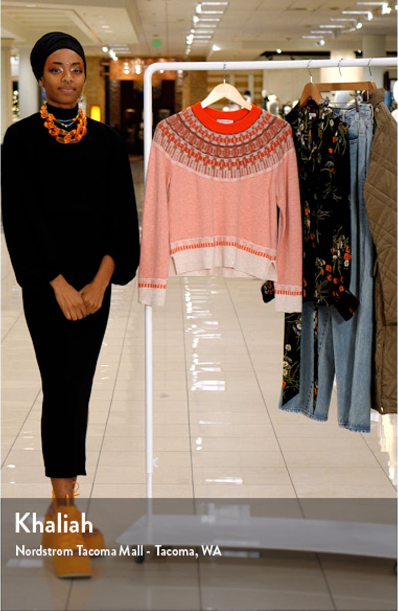 Mayer Fair Isle Merino Wool Blend Sweater, sales video thumbnail