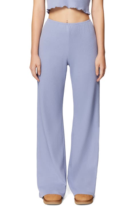Micro Thermal Wide Leg Pants