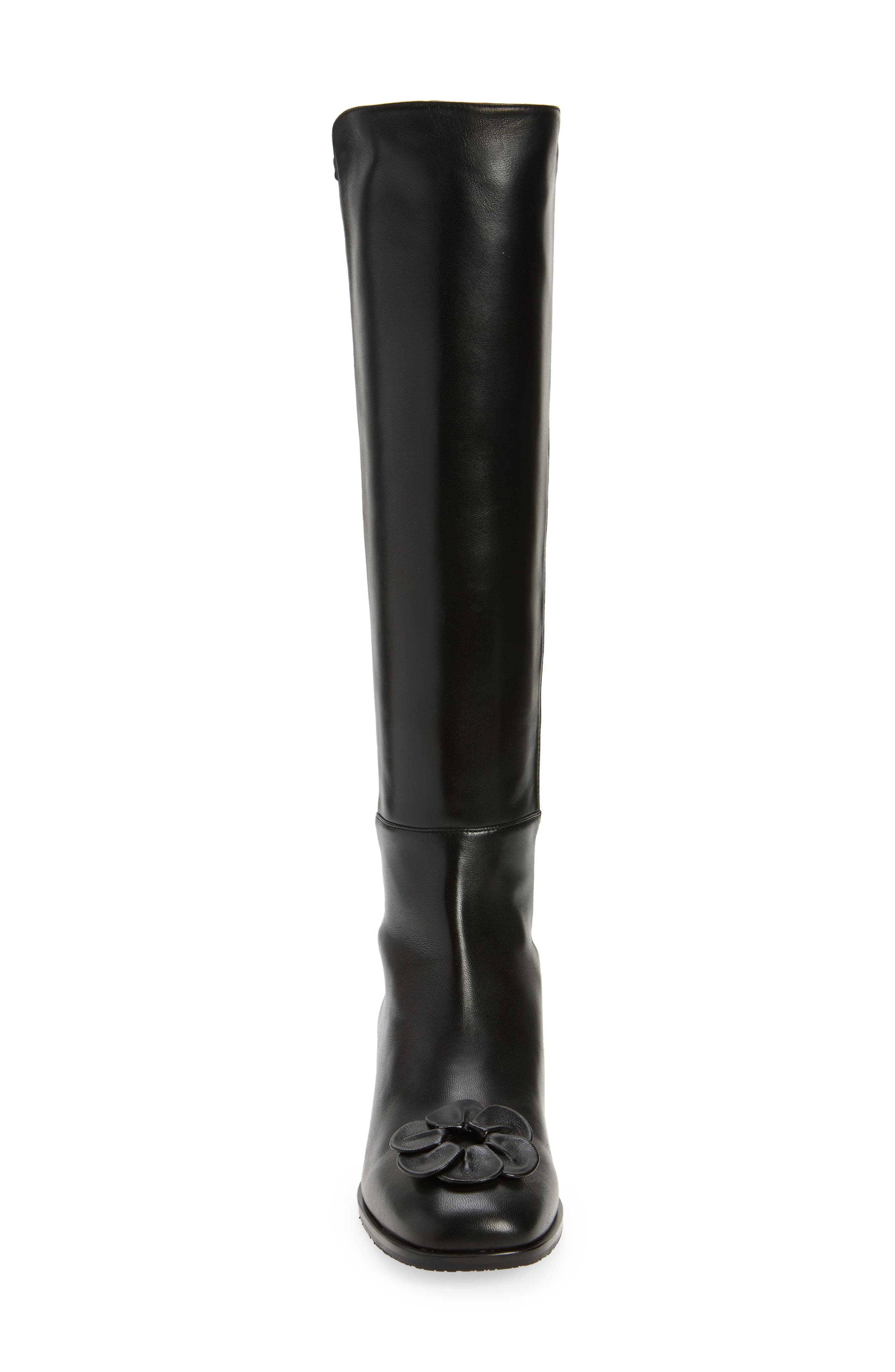 x Sandy Liang Knee High Boot, Alternate, color, BLACK NAPPA