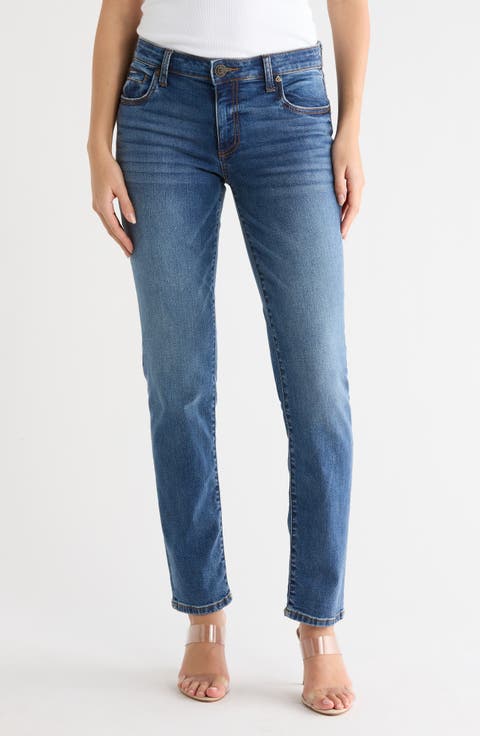 Katy Mid Rise Ankle Boyfriend Jeans (Thunbergia)