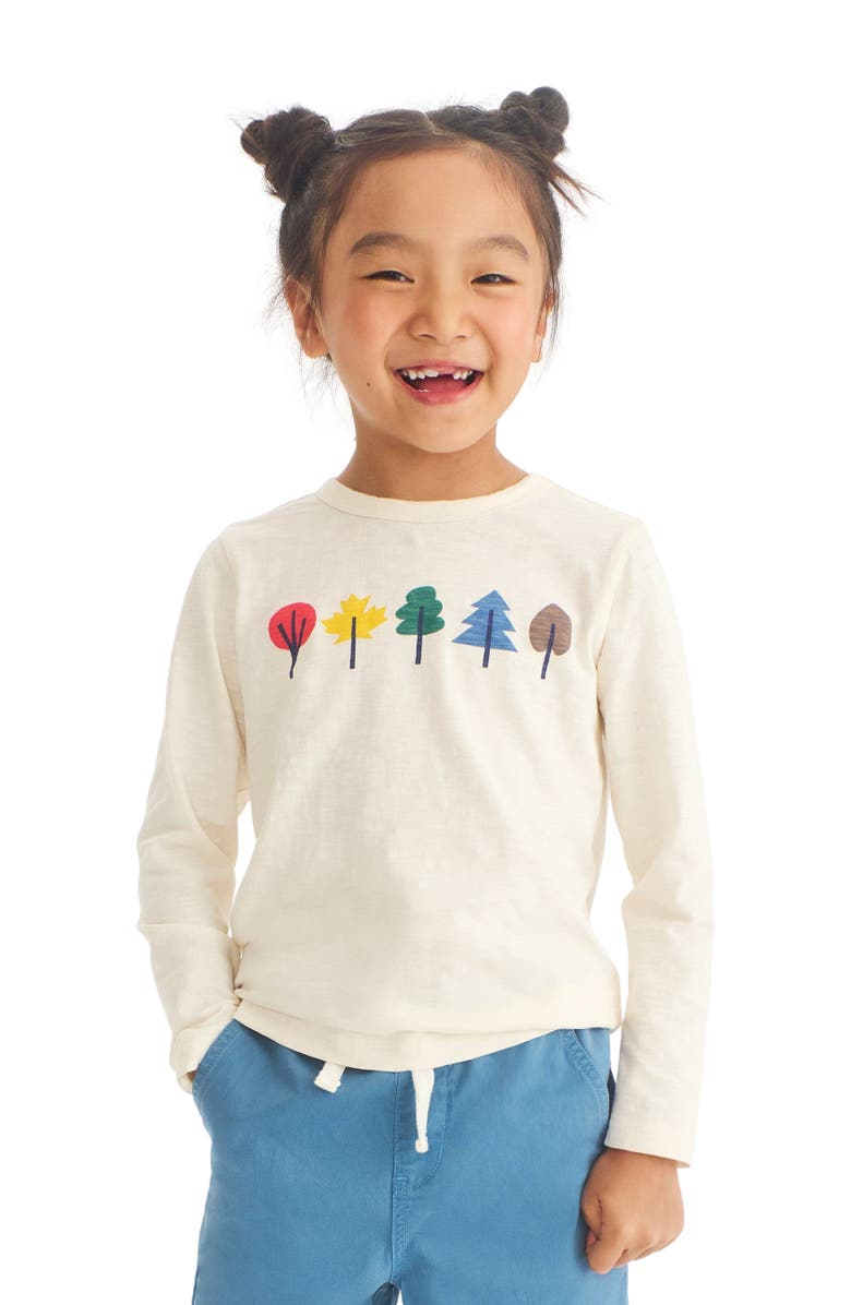 Primary Kids Long Sleeve Foliage Tee, Alternate, color,