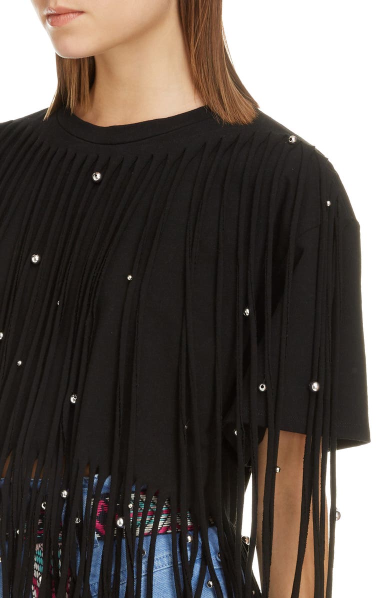 Isabel Marant Beaded Fringe Top, Alternate, color,
