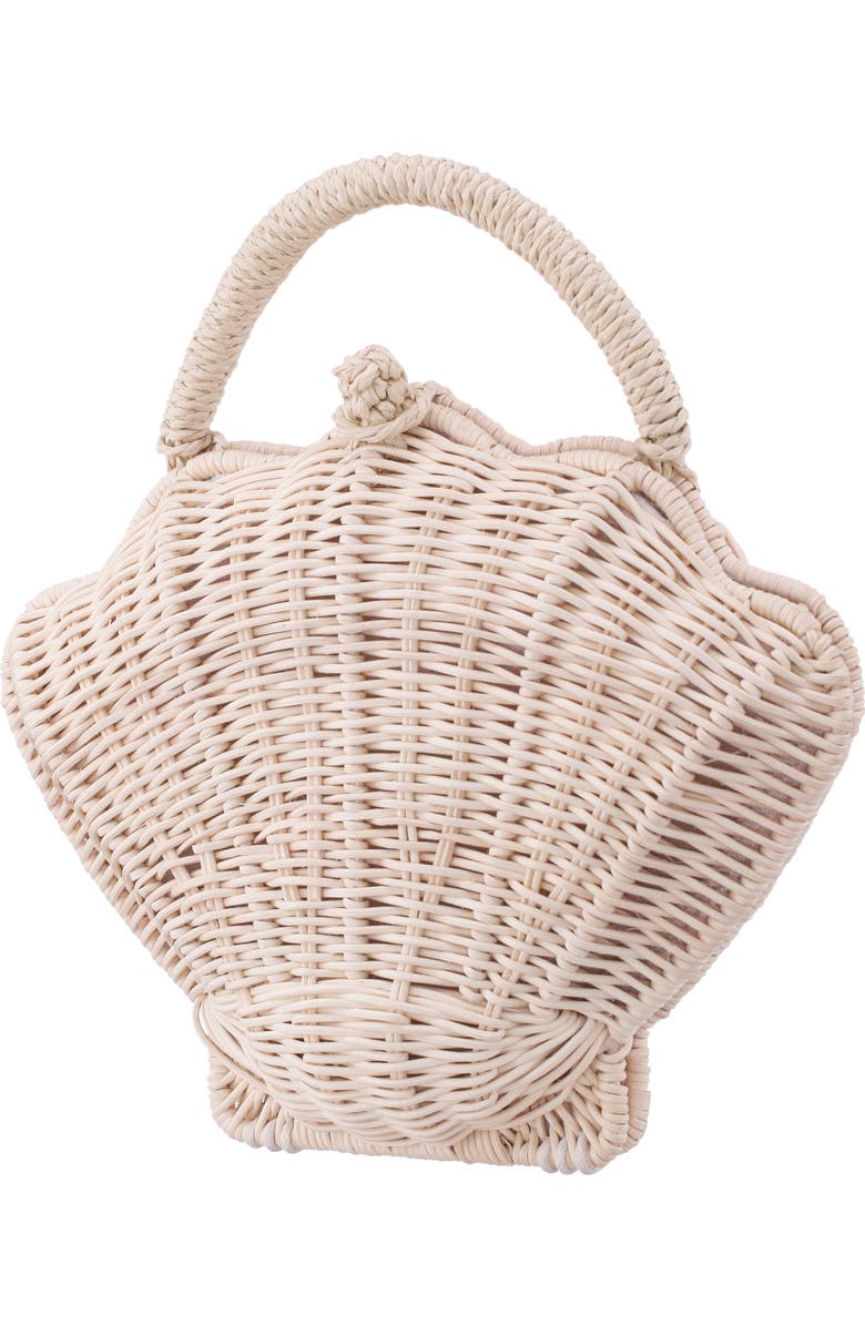 Nina Shelly Rattan Top Handle Bag, Alternate, color,