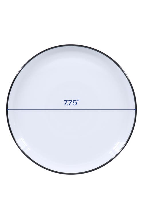 Bia Cordon Bleu Set Of 4 Salad Plates In White W/black