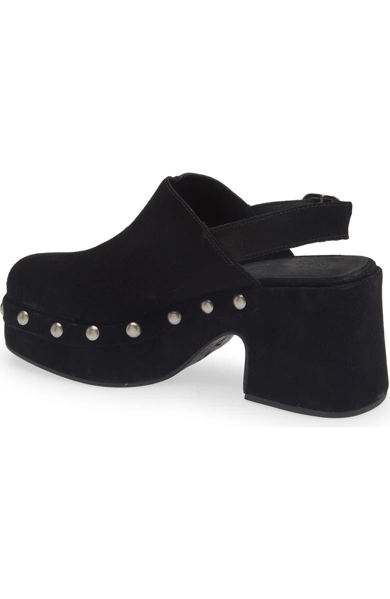 Chocolat Blu Harley Slingback Platform Clog, Alternate, color, Black Suede