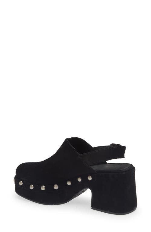Chocolat Blu Harley Slingback Platform Clog In Black