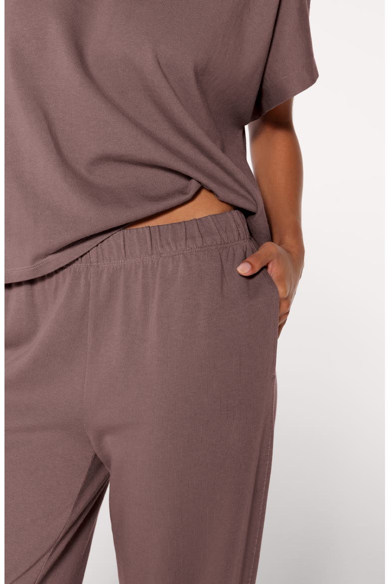 Muscle T-Shirt & Sweatpants Set, Alternate, color, COCOA