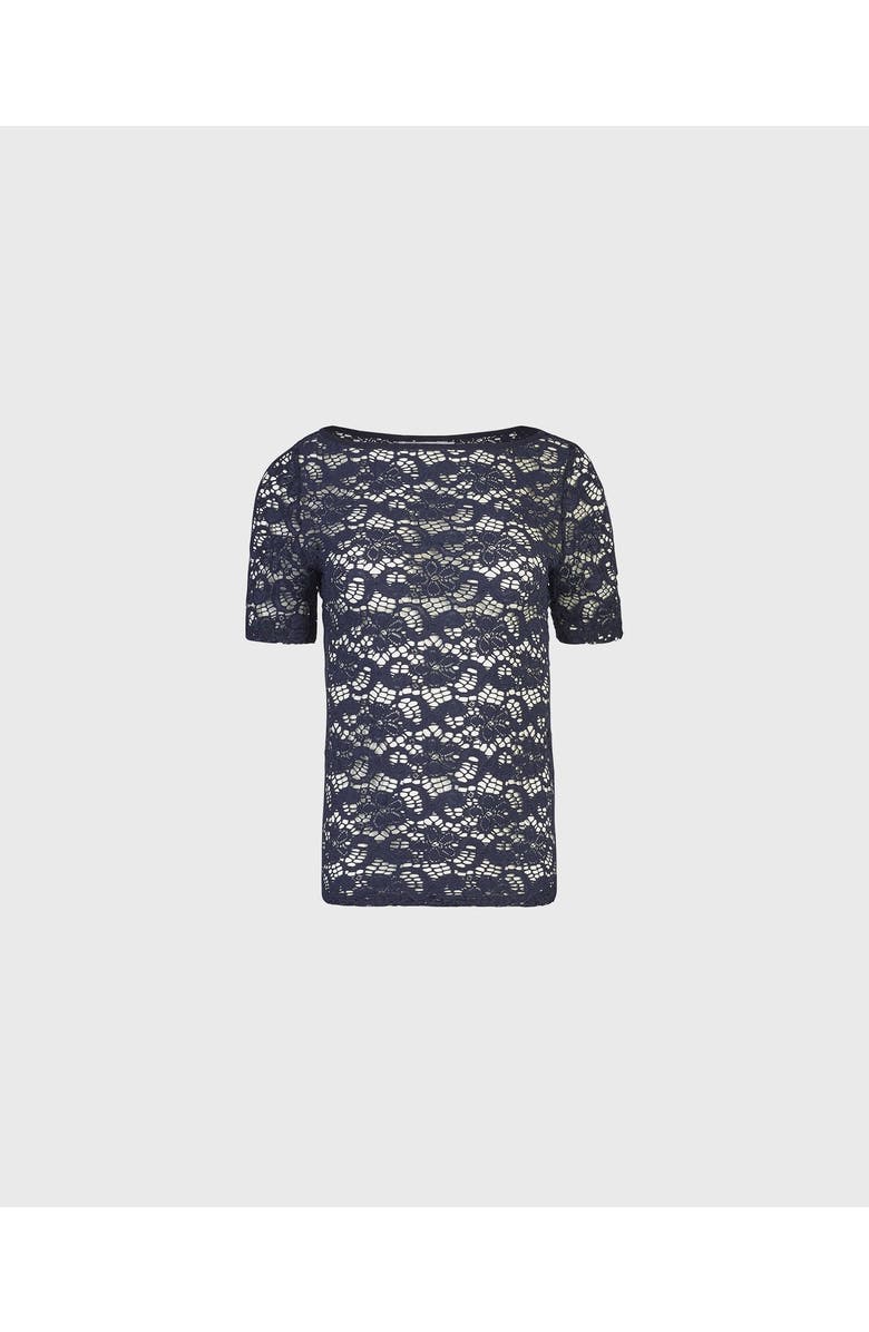 Anne Fontaine Portrait Top, Main, color, Navy