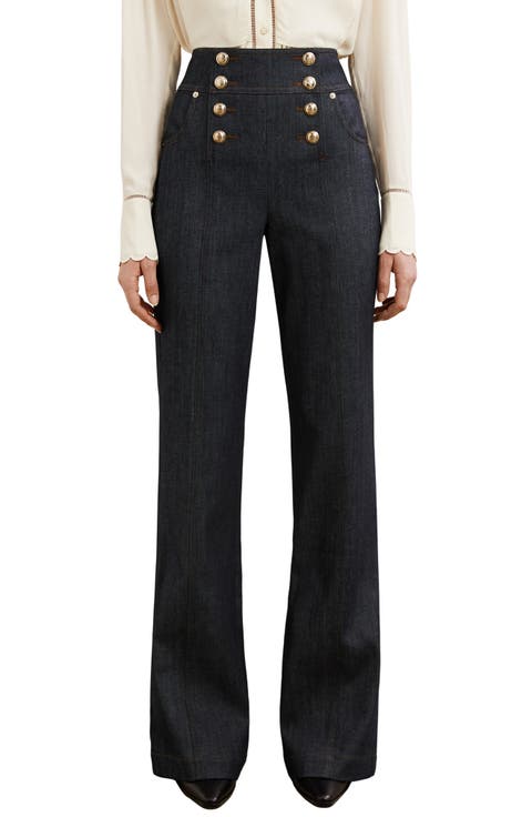 Skylar Sailor High Waist Bootcut Jeans