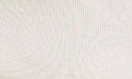 Madewell Drapey Rib Mockneck Top In Winter White