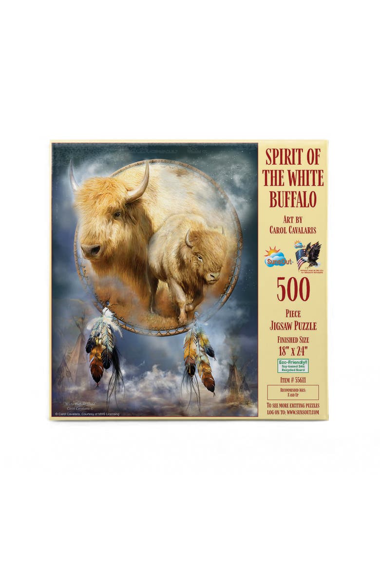 Spirit of the White Buffalo 500 piece Jigsaw Puzzle for Adults, Alternate, color, Multicolor