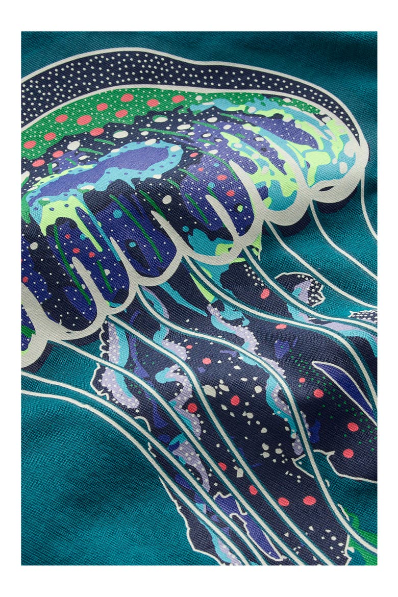 Kids' Glow in the Dark Cotton Graphic T-Shirt, Alternate, color, OCEAN DEPTHS JELLY FISH