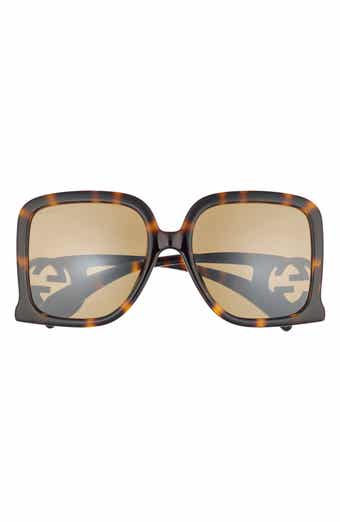 Gucci 55mm Square Sunglasses