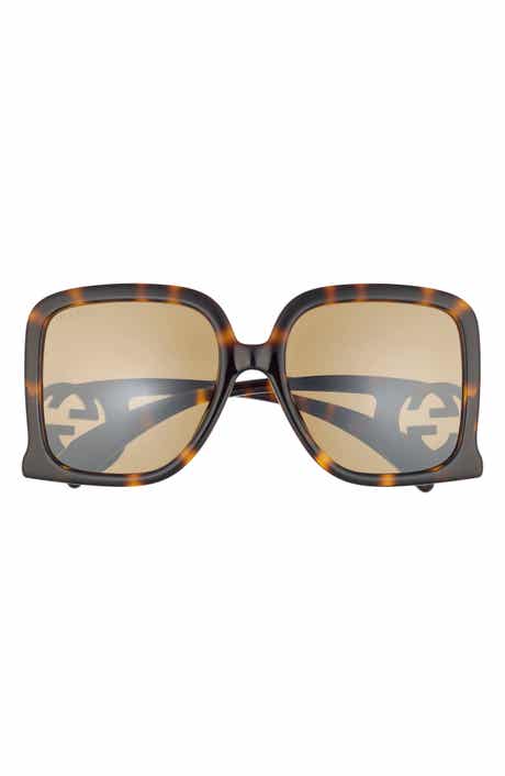 Gucci 55mm Square Sunglasses