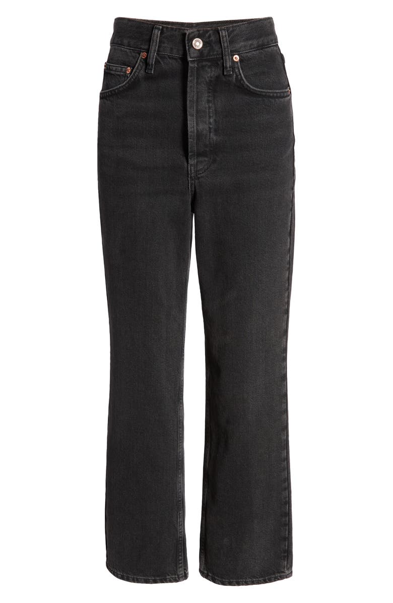 Topshop Kort Straight Leg Jeans, Main, color, 