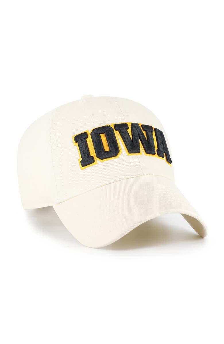 '47 Men's '47 Sand Iowa Hawkeyes Clean Up Adjustable Hat, Alternate, color, 