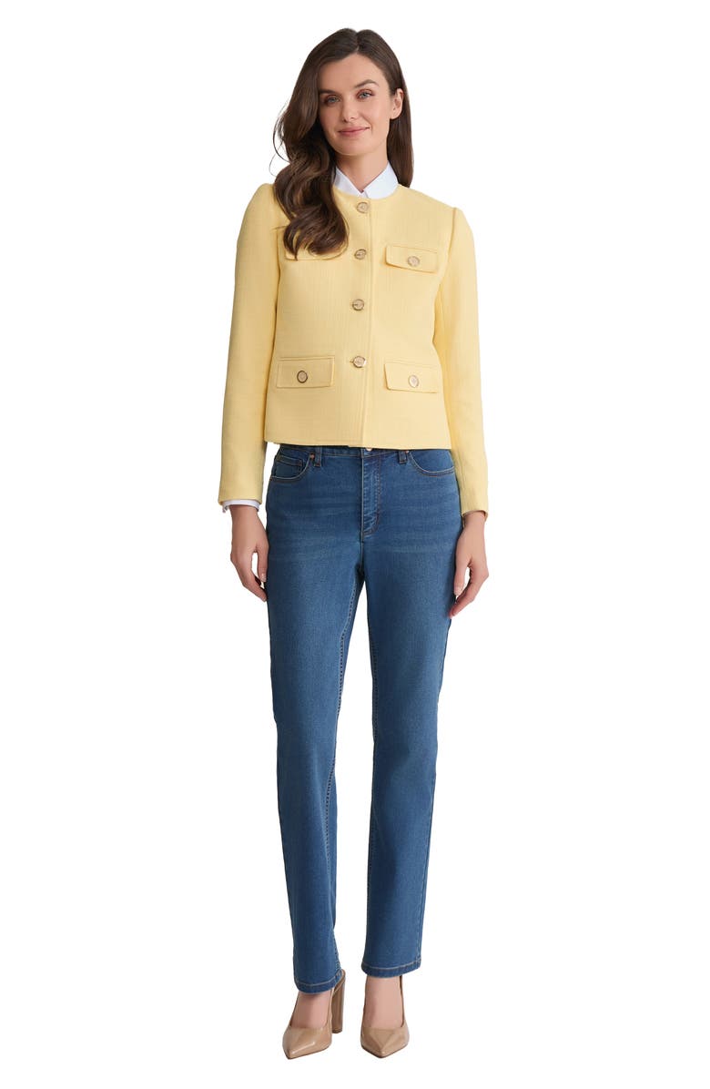 Jones New York Flap Pocket Crop Jacket, Alternate, color,