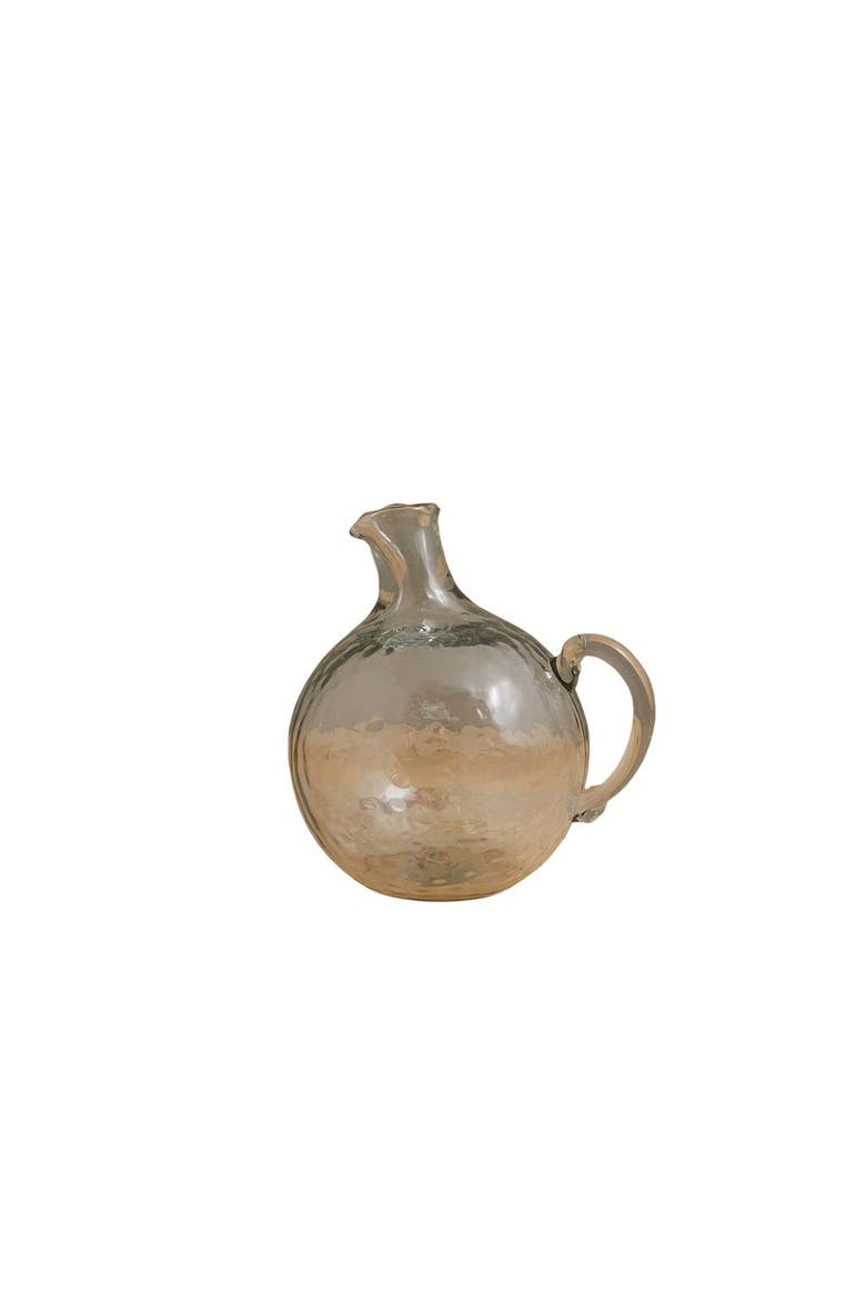 Pebble Glass Globe Pitcher, Main, color, Clear