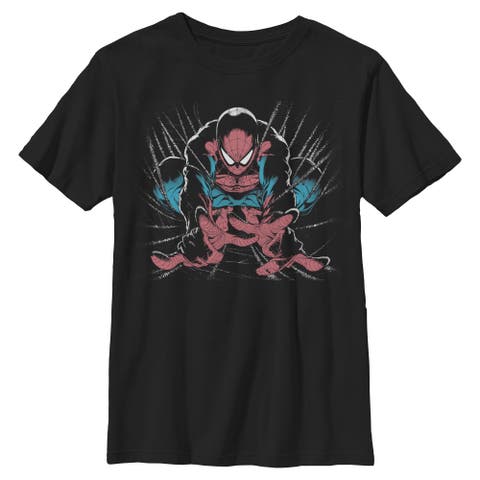 Boys' Spiderweb Hands Pose Short Sleeve T-shirt