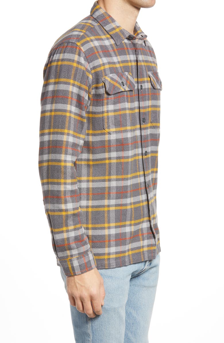 Patagonia Fjord Regular Fit Organic Cotton Flannel Shirt, Alternate, color, 