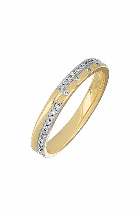 Bony Levy Diamond Two-Tone Stacking Ring