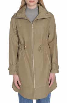 Cole Haan Signature Travel Packable Hooded Rain Jacket